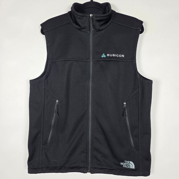 The North Face Ridgewall Softshell Mens Medium Sleeveless Black Full Zip Vest - Picture 1 of 8